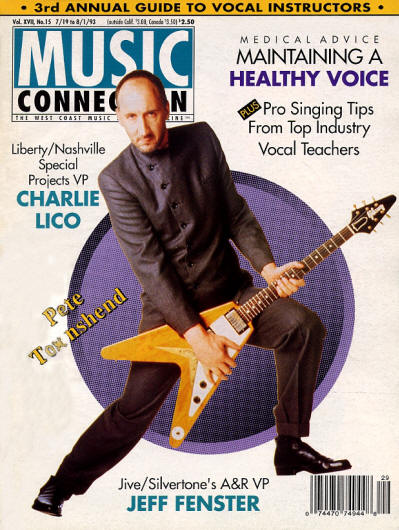 Pete Townshend - USA - Music Connection - July 19, 1993