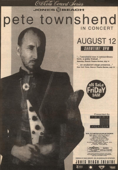 Pete Townshend - Jones Beach - August 12, 1993