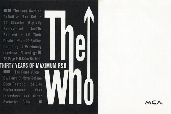 The Who - 30 Years of Maximum R&B - 1994 USA Postcard