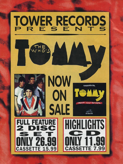 The Who's Tommy - 1994 USA Ad