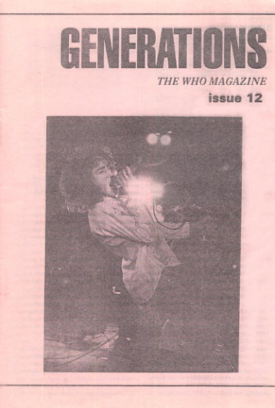 The Who - UK - Generations 12 - May, 1994