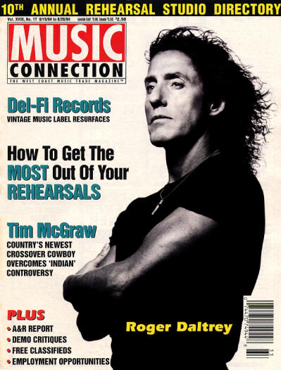 Roger Daltrey - USA - Music Connection - August 15, 1994