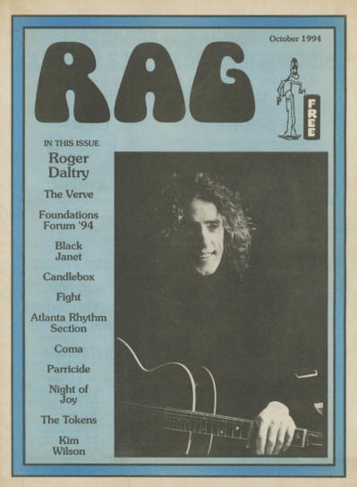 Roger Daltrey - USA - Rag - October, 1994 Magazine