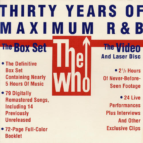 The Who - 30 Years Of Maximum R&B - 1994 USA
