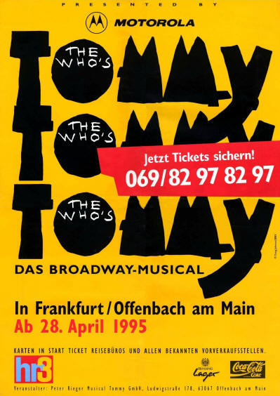The Who's Tommy - April 28, 1995 Frankfurt, Germany (Promo)
