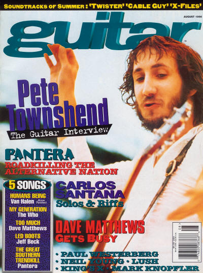 Pete Townshend - USA - Guitar - August, 1996