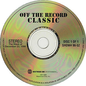 Off The Record Classic - The Who - Show #96 - 52 for broadcast the week of December 23, 1996