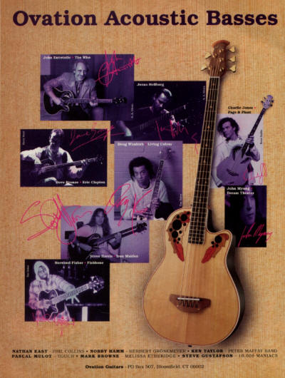 John Entwistle - Ovation Bass - 1996 USA