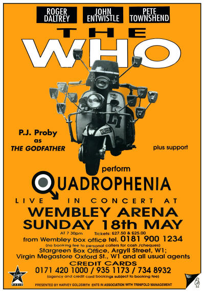 The Who - Quadrophenia - Wembley Arena - London, UK - May 18, 1997  (Venue Promo)