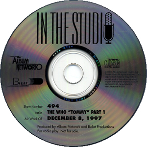 In The Studio: The Who Tommy - 1997 USA