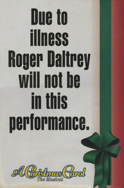 Roger Daltrey - A Christmas Carol - 1998 USA (Promo)