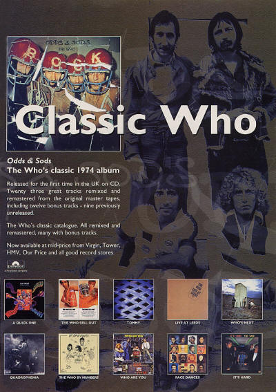 The Who - Odds & Sods - 1998 UK