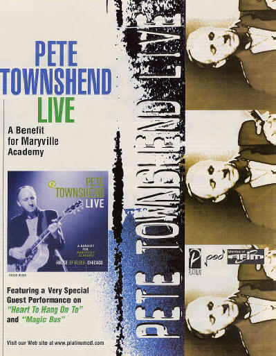 Pete Townshend Live - 1999 USA