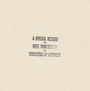A Special Record From Pete Townshend And Thunderclap Newman