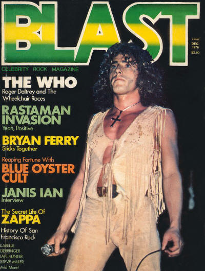 Roger Daltrey - USA - Blast Magazine - December 1976
