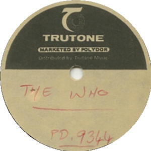 The Who - Call Me Lightning / Dr. Jekyll & Mr. Hyde - South Africa 45 Acetate (Label Face)