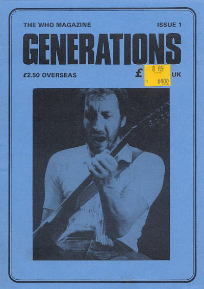 The Who - UK - Generations #1 - February, 1986 