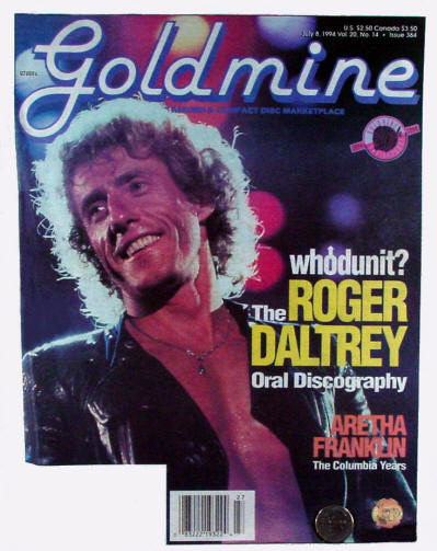Roger Daltrey - USA - Goldmine - July 8, 1994