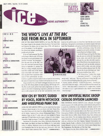 The Who - USA - ICE Magazine - July, 1999
