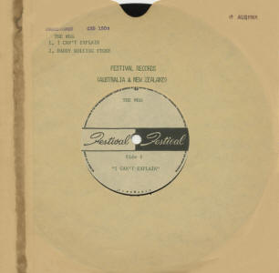 The Who - I Can't Explain / Daddy Rolling Stone - 1965 Australia 45 8" Acetate