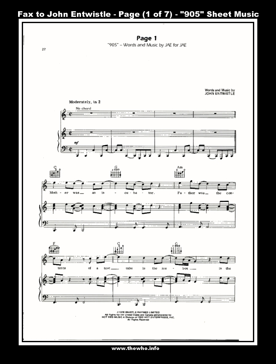 Boris The Spider sheet music for guitar (tablature) (PDF)