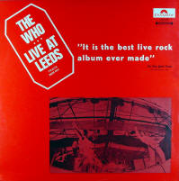 The Who - Live At Leeds - 1970 Israel LP (third pressing)
