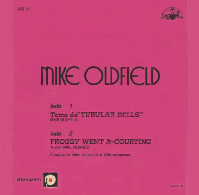 Mike Oldfield - Mike Oldfield's Single / Froggy Went A-Courting - 1974 Portugal 45 - B
