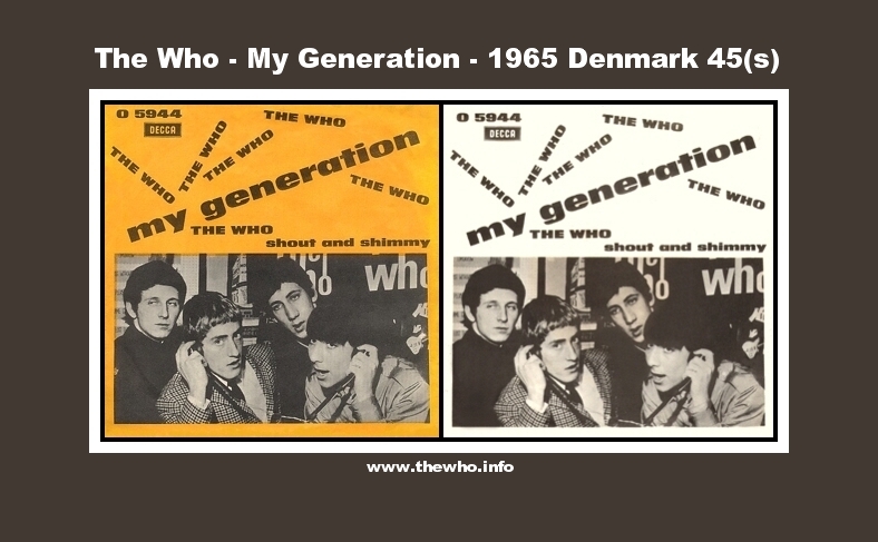 The Who - My Generation - 1965 Denmark 45