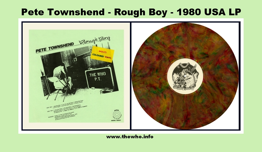 Pete Townshend - Rough Boy - April 14, 1974 - LP - Splash Wax