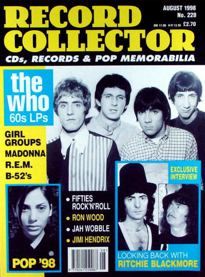 The Who - UK - Record Collector - August, 1998