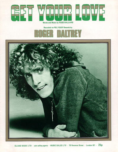 Roger Daltrey - UK - Get Your Love - 1975