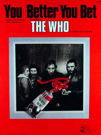 The Who - USA - You Better You Bet - 1981