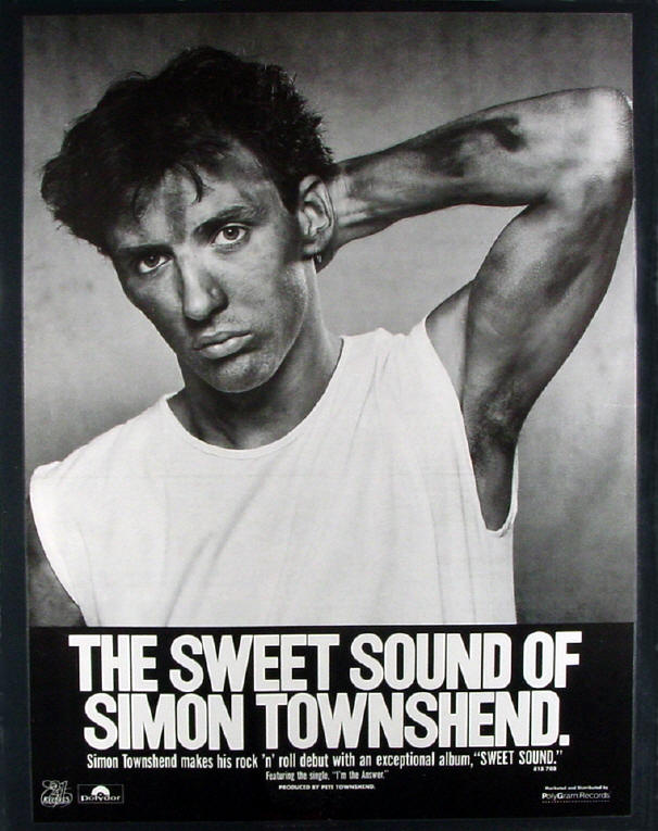 Simon Townshend - 1983 USA Poster