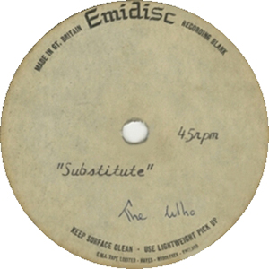 The Who - Substitute - 1966 UK 45 (Acetate)