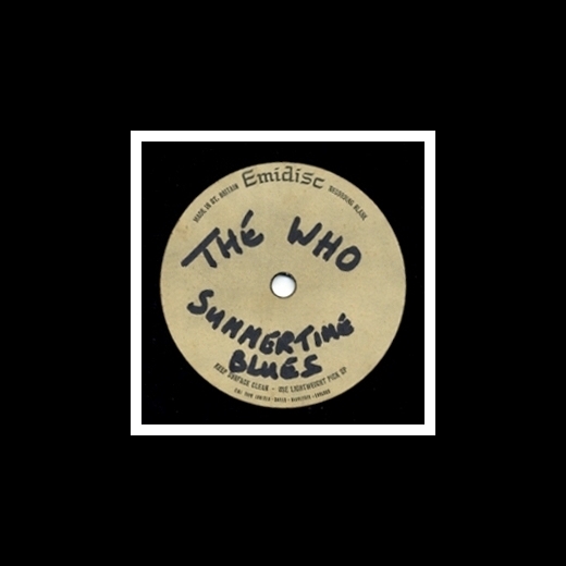 The Who - Summertime Blues - 197010"  UK Acetate