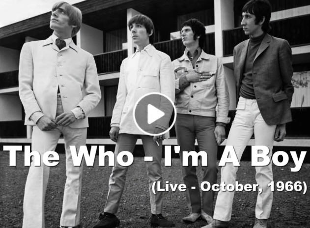 The Who - I'm A Boy - Live - October, 1966