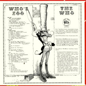 The Who - Who's Zoo LP (Red Border) (Back Cover)