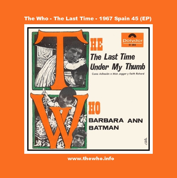 The Who - The Last Time - 1967 Spain 45 (EP)