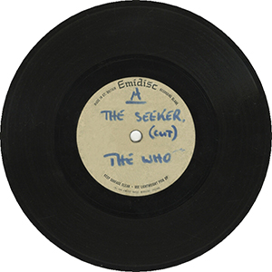 The Who - The Seeker / Young Man Blues (Studio Version) - 1970 UK 45 Acetate