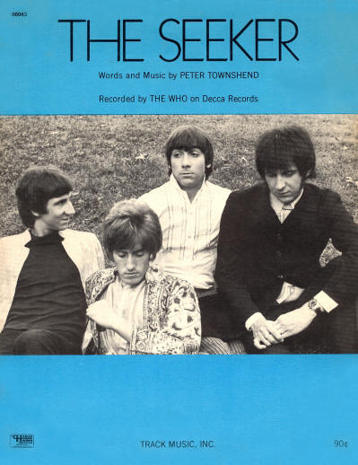 The_Who-The Seeker USA Sheet Music 