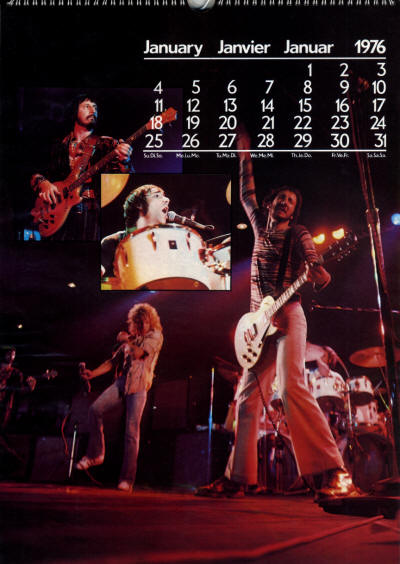 The Who - 1976 Calendar