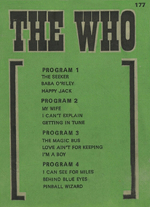 The Who - 1971 USA 8-Track