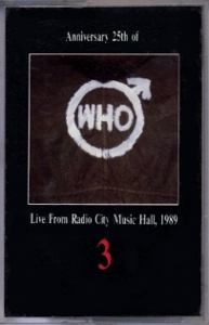 The Who - Anniversary 25th of The Who - Cassette 3