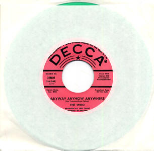 The Who - Anyway, Anyhow, Anywhere / Anytime You Want Me - 45 (Green Vinyl)