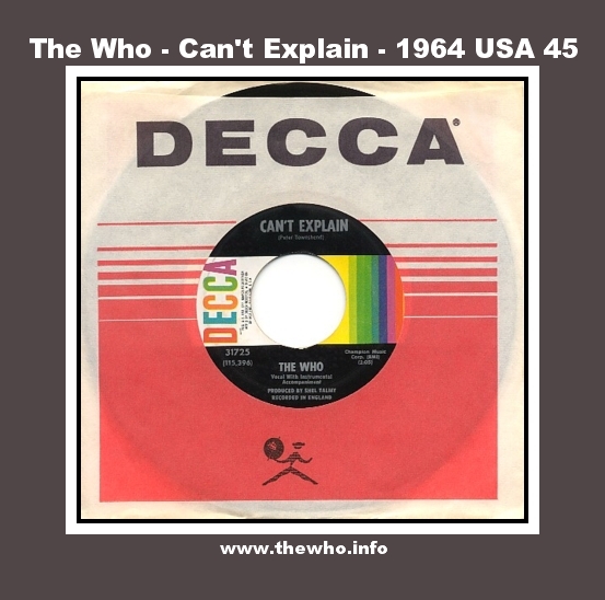 The Who - Can't Explain - 1964 USA 45 (Withdrawn)