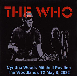 The Who - Cynthia Woods Mitchell Pavilion - The Woodlands TX - May 8, 2022 - CD