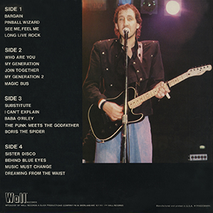 The Who - Long Live Rock - LP 05-16-79 (Back Cover)