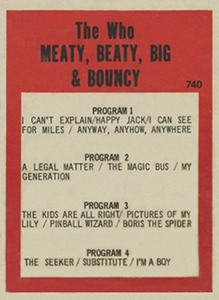 The Who - Meaty Beaty Big And Bouncy - 1971 USA 8-Track