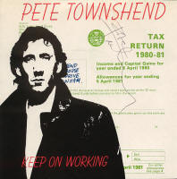 The Who - Pete Townshend - Keep On Working - 1980 UK 45 (Autographed)