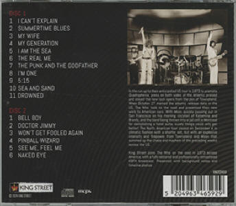 The Who - Philadelphia 1973 - 2024 Japan CD (Back Cover)